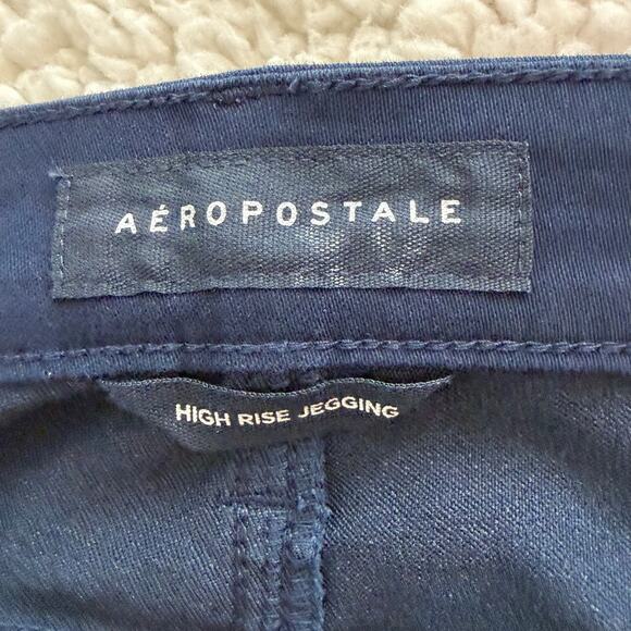 Aeropostale Womens High Rise Jegging Size 16R Navy Blue Stretch NWT - Picture 5 of 7